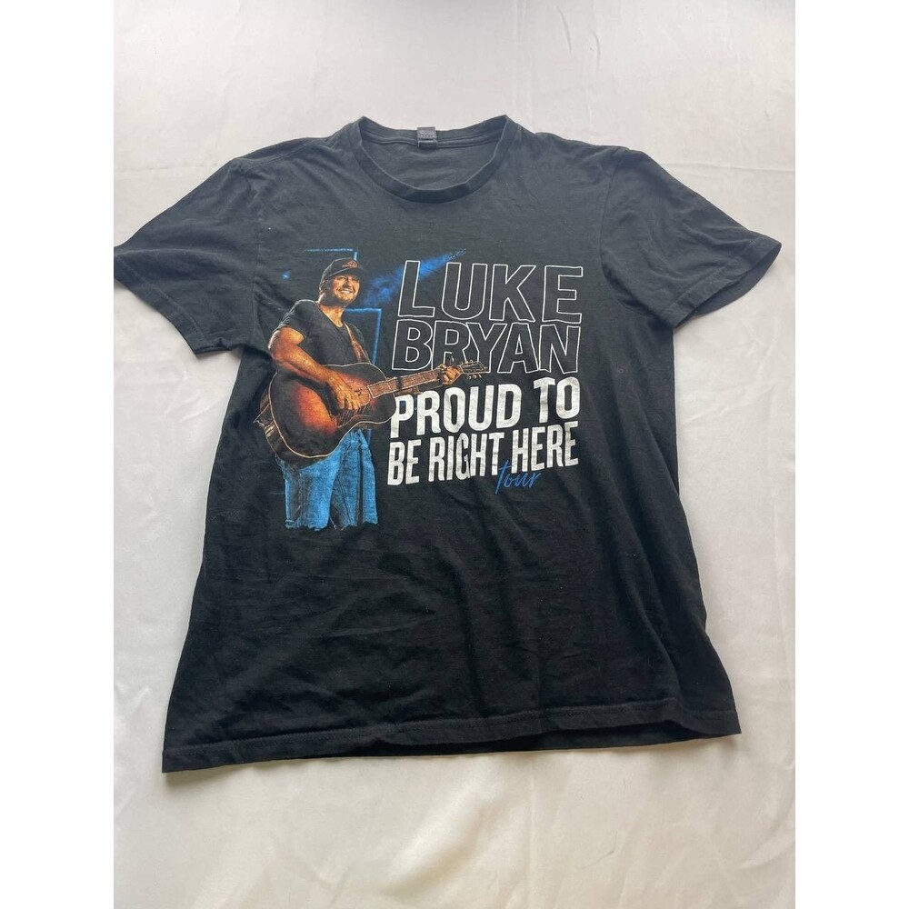 Luke Bryan Proud To Be Right Here Tour 2021 Graphic T-Shirt Small Country‎ Music